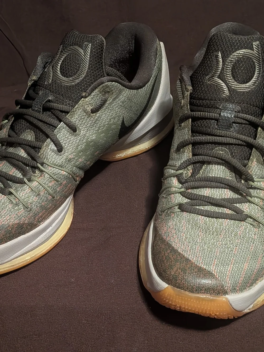 Nike KD Men’s Low-Top Sneakers in Olive Green and Black